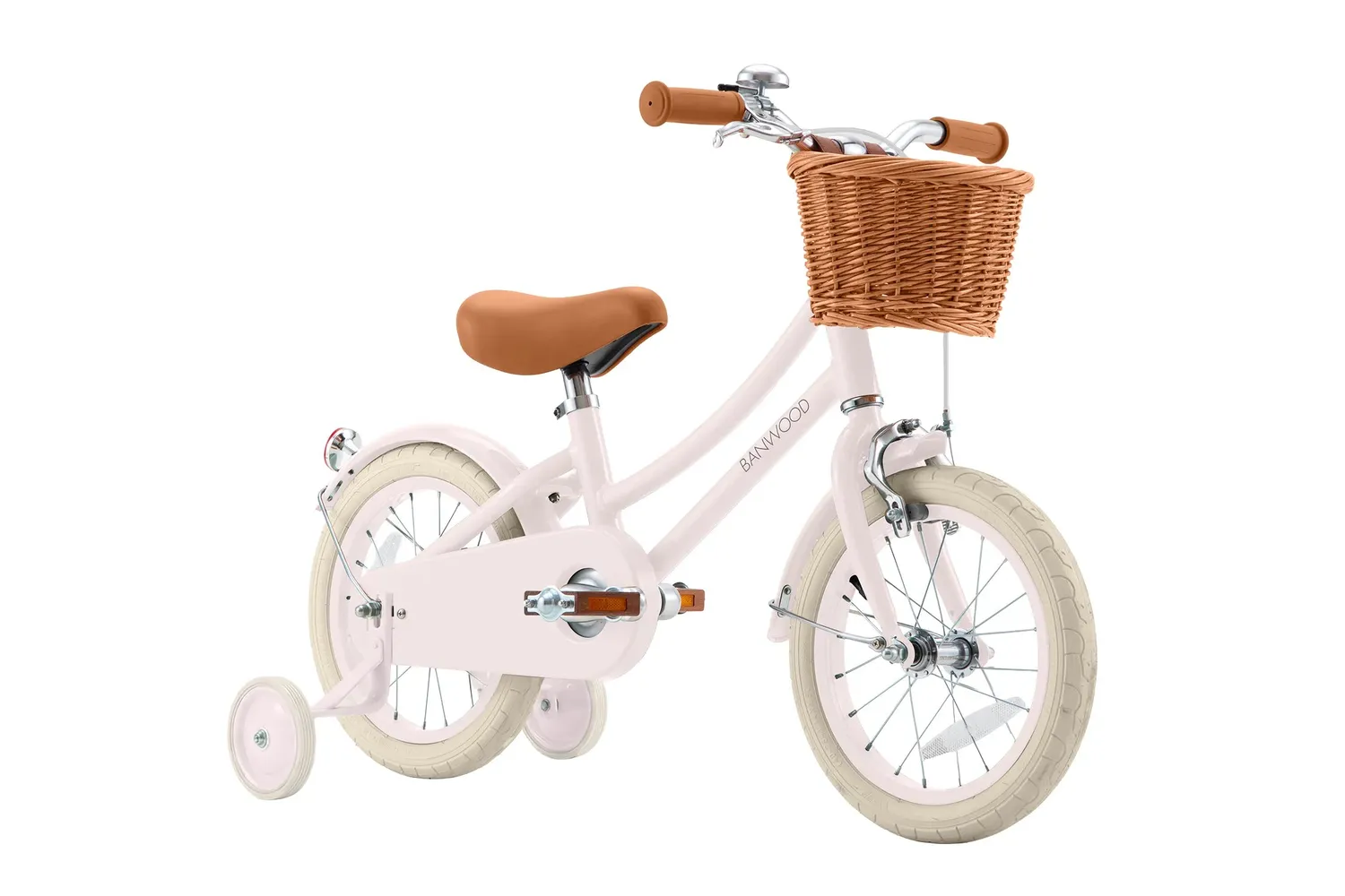 Banwood Classic 14" παιδικό ποδήλατο ροζ με καλάθι