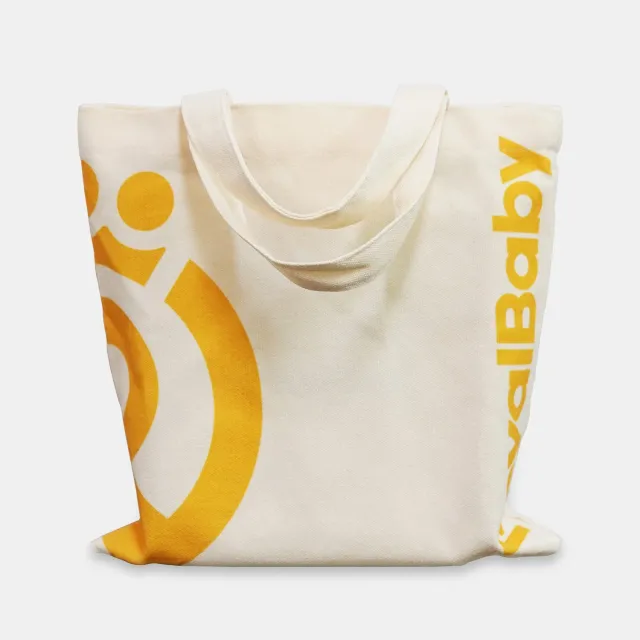 Royal Baby tote τσάντα canvas 27x27 μπεζ