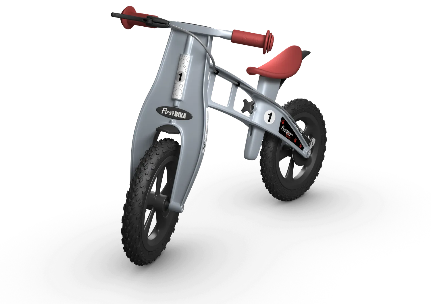 FirstBike Cross ισορροποδήλατο ασημί με φρένο