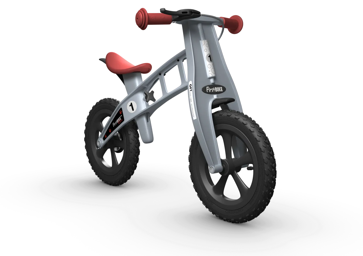FirstBike Cross ισορροποδήλατο ασημί με φρένο
