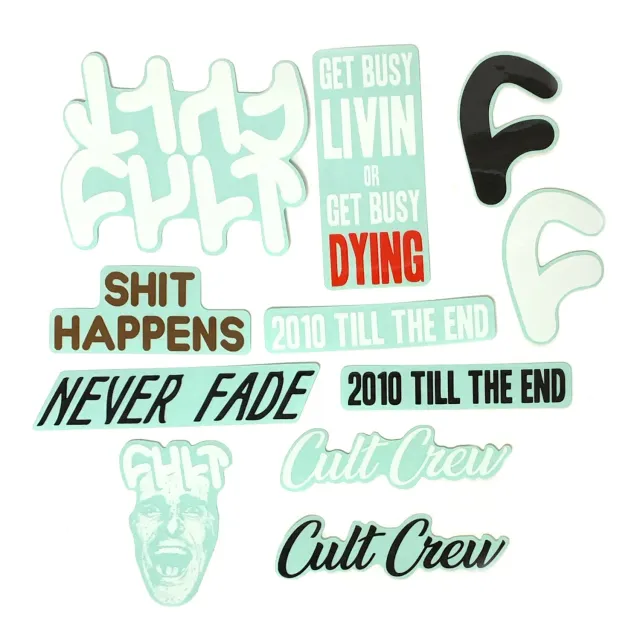 Cult Crew Sticker Kit αυτοκόλλητα 11 τεμάχια διάφανα