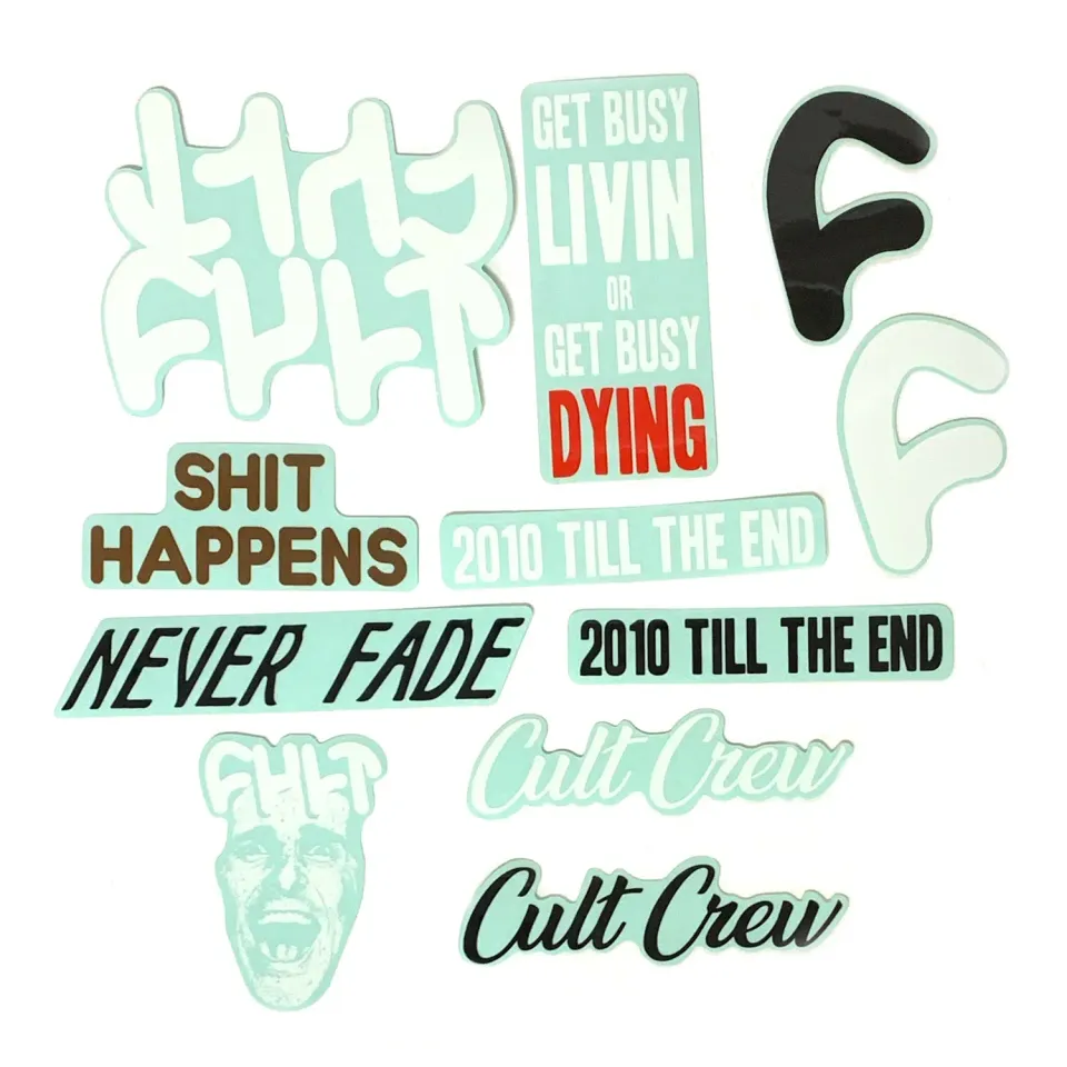 Cult Crew Sticker Kit αυτοκόλλητα 11 τεμάχια διάφανα