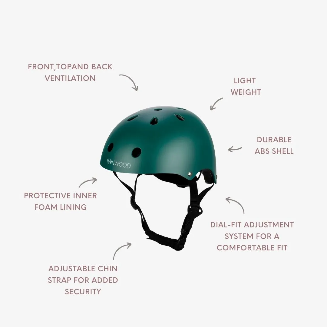 Banwood Helmet κράνος πράσινο σκούρο 50-54 εκ.