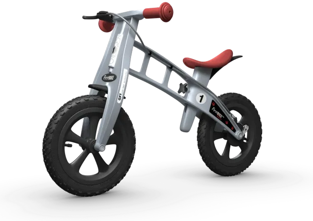 FirstBike Cross ισορροποδήλατο ασημί με φρένο
