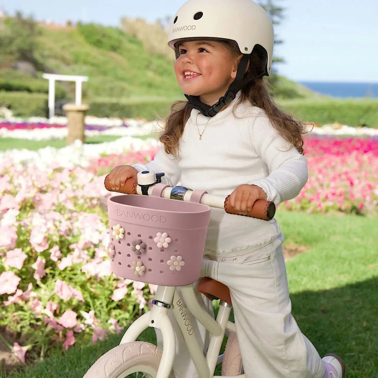 Banwood Pin & Ride καλάθι Dusty Rose για ποδήλατο