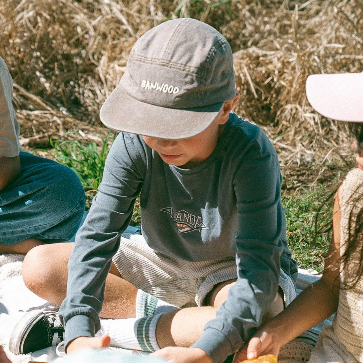 Banwood Washed 5-Panel jockey καφέ organic