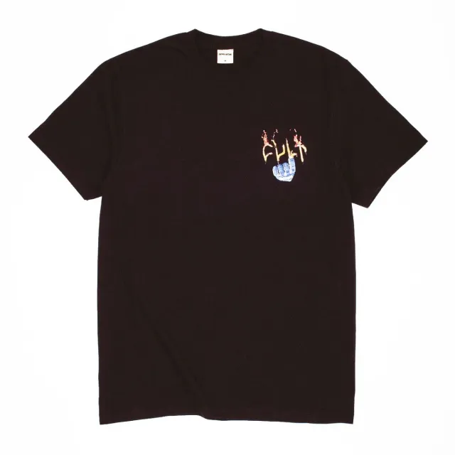 Cult Crew Nails Stamp Logo Tee μπλούζα μαύρη