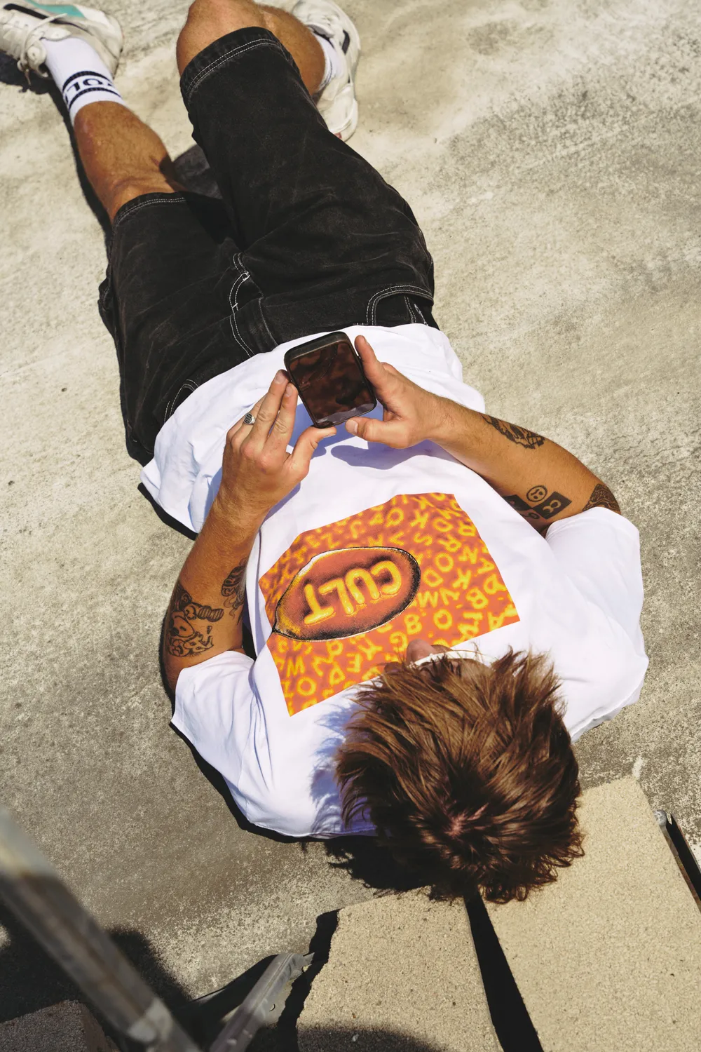 Cult Crew Soup Tee t-shirt Large βαμβακερό
