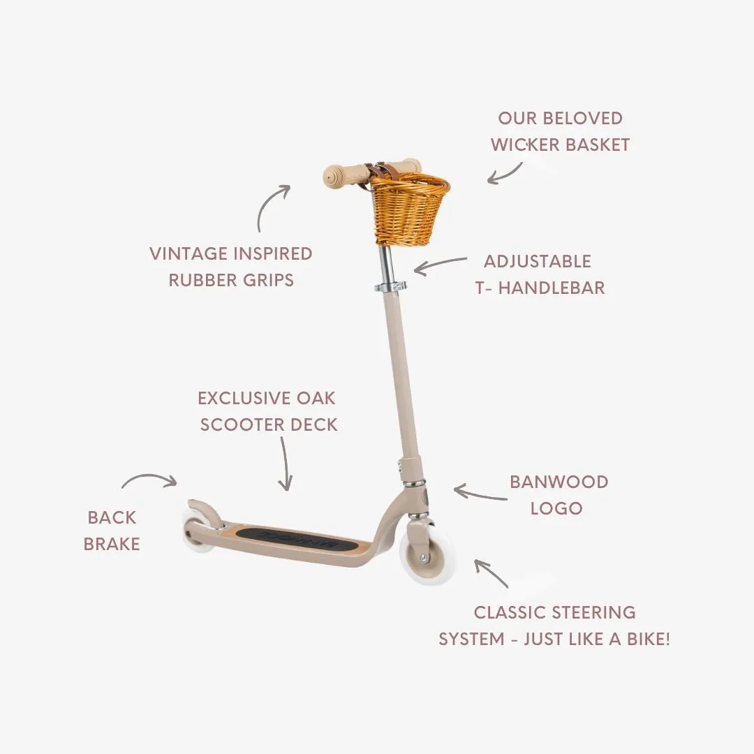 Banwood Maxi Scooter Vintage πατίνι μπεζ 6-12 ετών