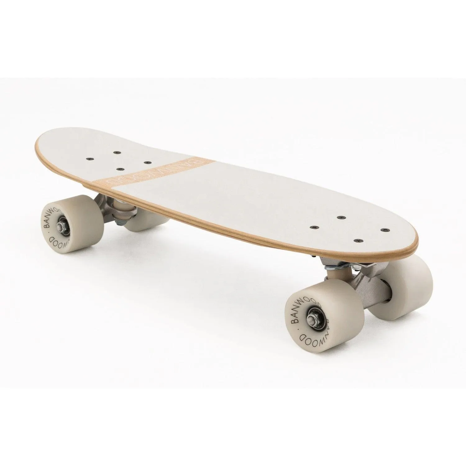 Banwood White παιδικό skateboard 22" μαλακές ρόδες