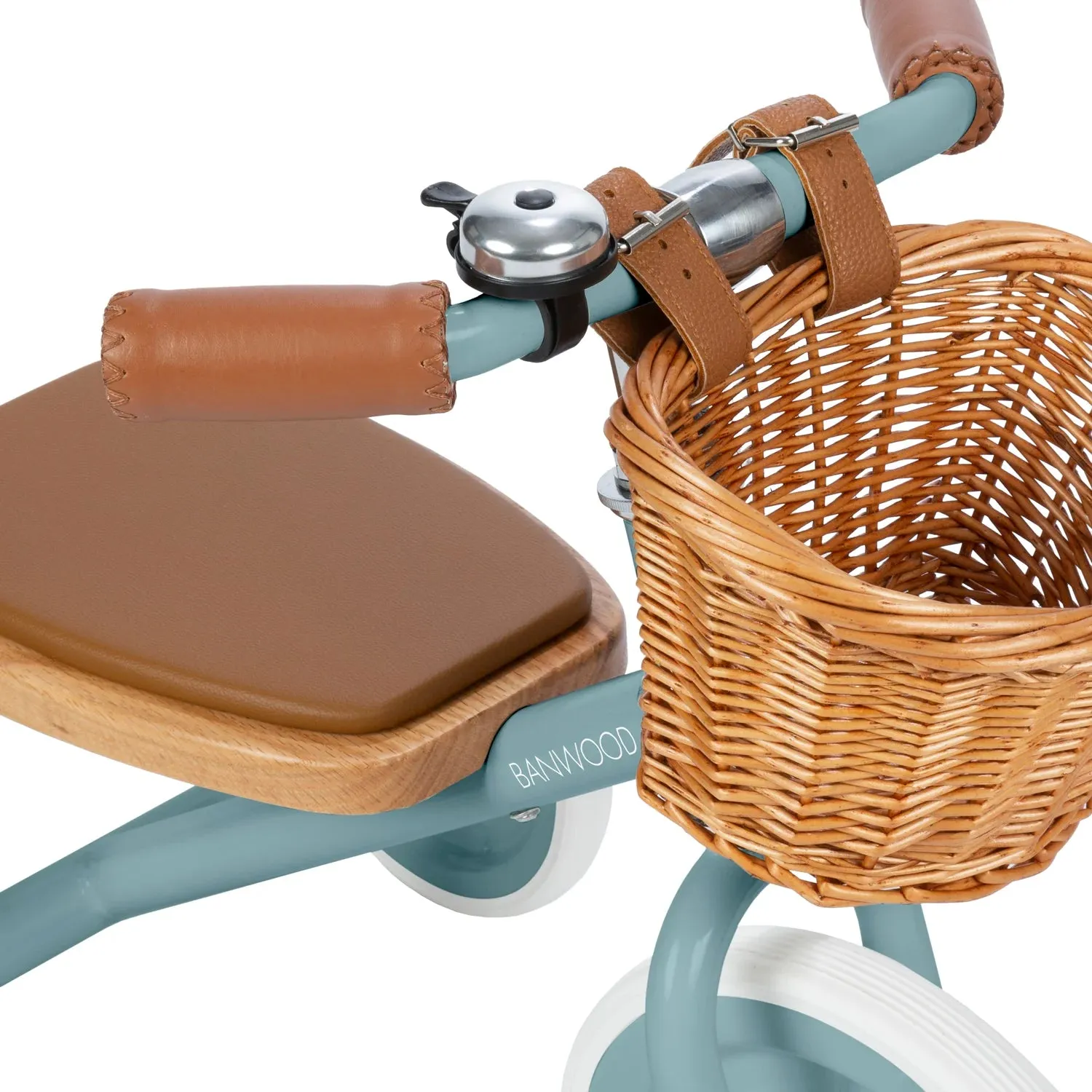 Banwood Vintage Trike τρίκυκλο πετρόλ με καλάθι