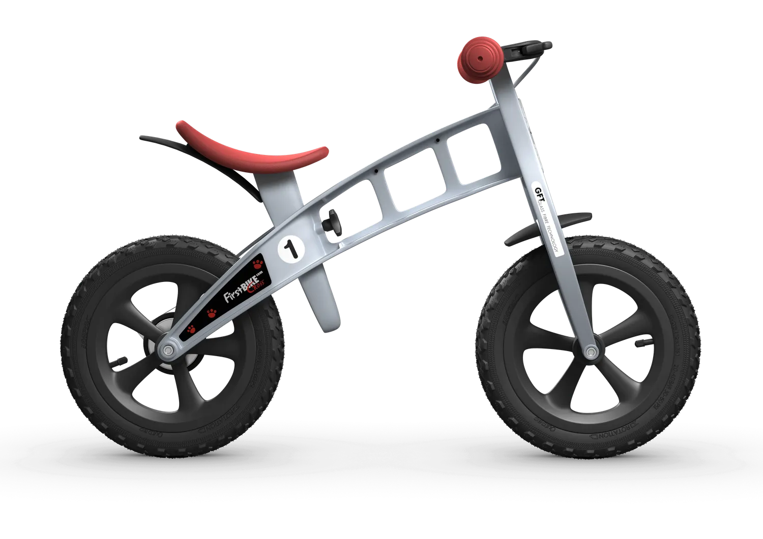 FirstBike Cross ισορροποδήλατο ασημί με φρένο