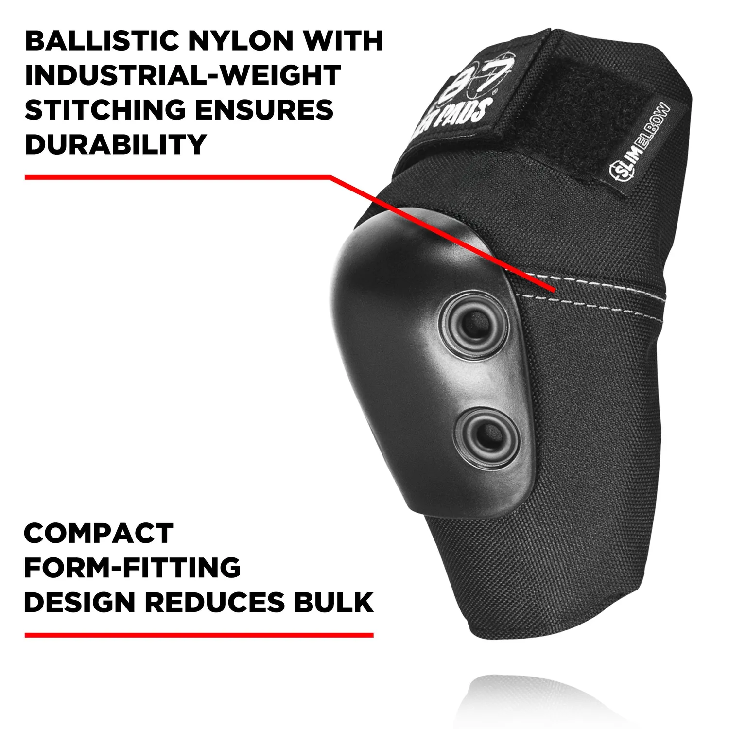 187 Killer Pads Slim αγκωνίδα μαύρη XS-XL