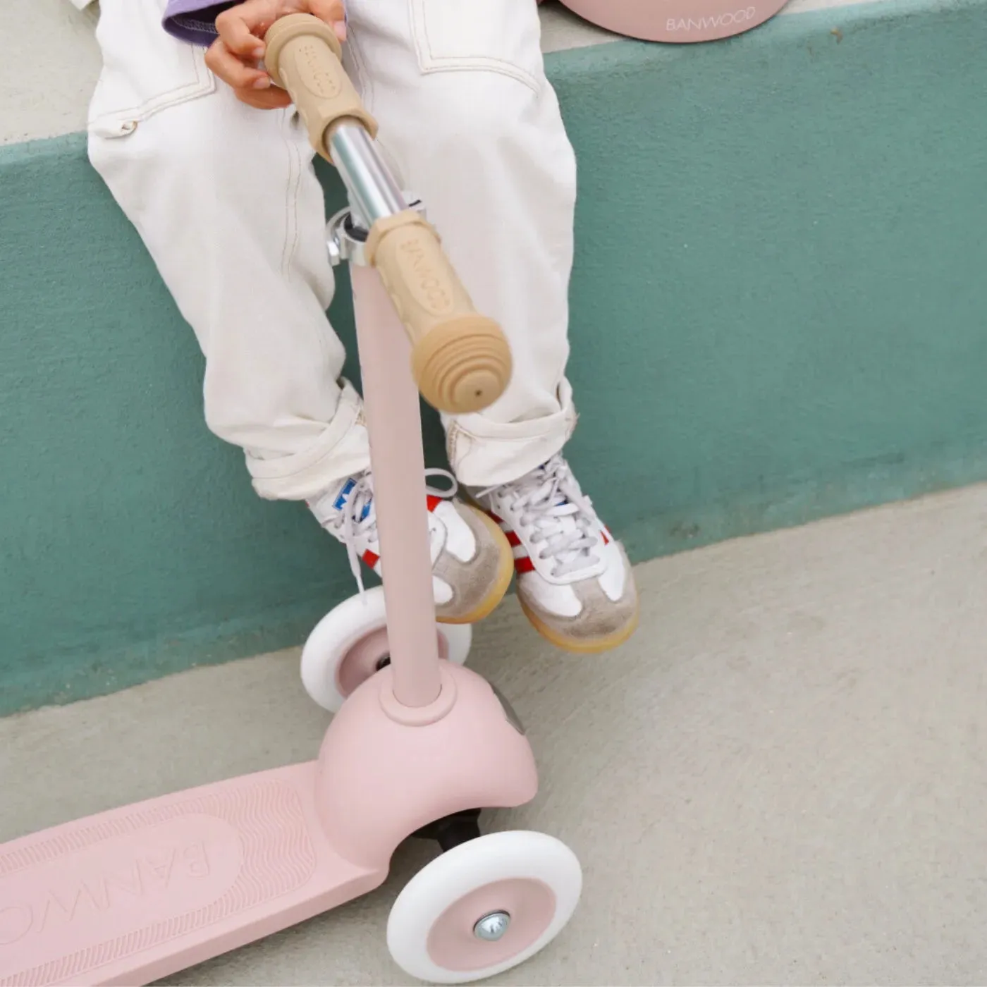 Banwood Eco Scooter πατίνι τρίτροχο ροζ faded pink 3+