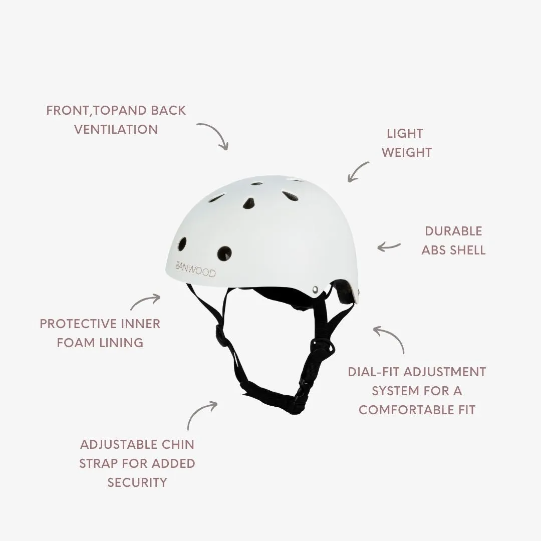 Banwood Helmet κράνος παιδικό λευκό 50-54 ελαφρύ