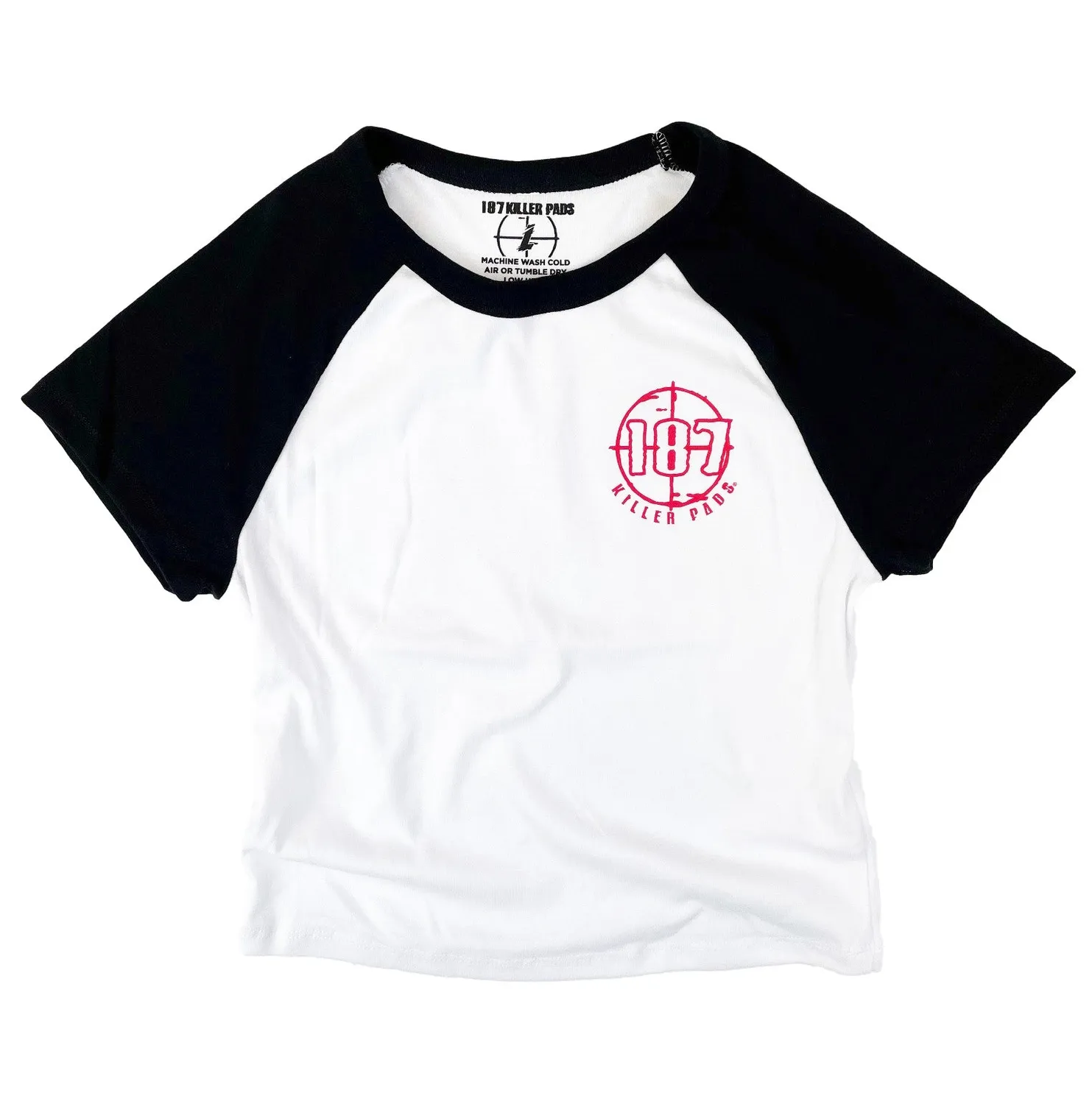 187 Killer Pads Crop Scope T-shirt White/Red κοντό