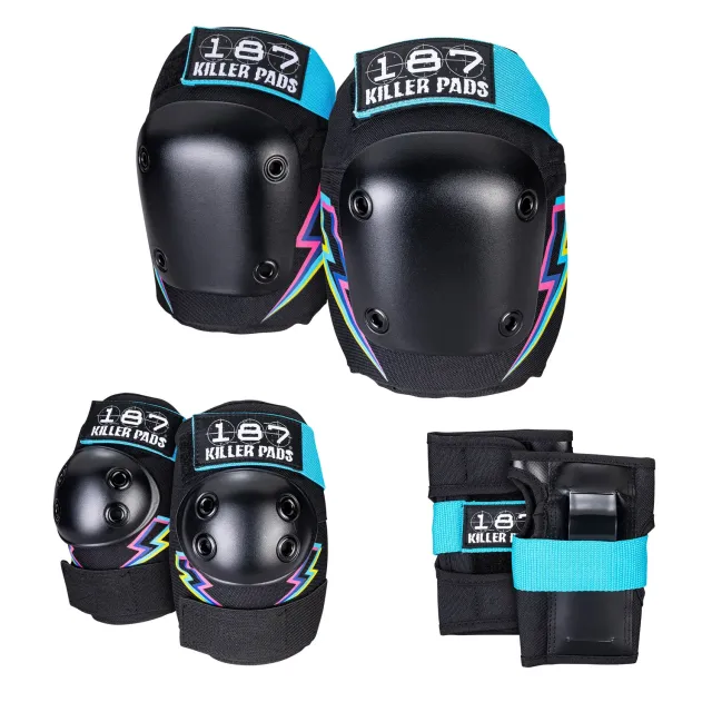 187 Killer Pads Pre-K Six Pack σετ προστατευτικά Electric Bolt
