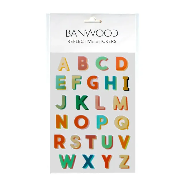 Banwood αυτοκόλλητα ανακλαστικά αλφάβητο