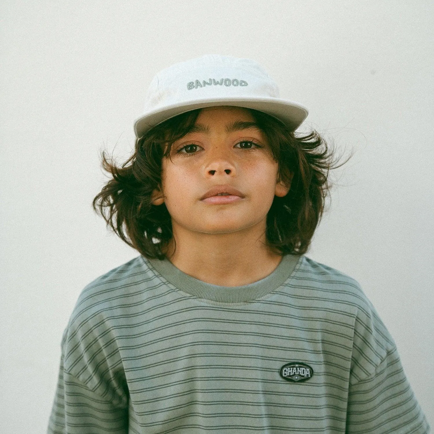 Banwood 5-Panel τζόκεϊ καπέλο κρεμ βαμβακερό