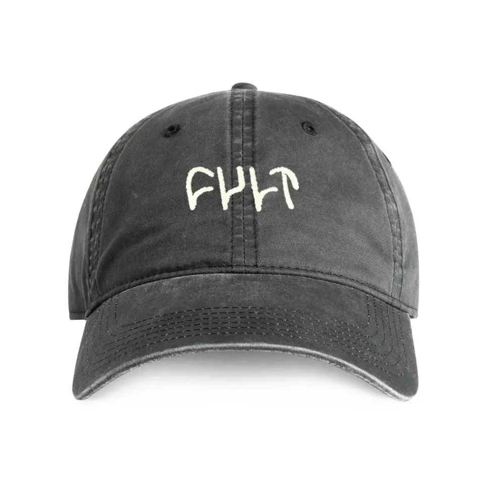 Cult Crew Faded καπέλο Father Cap μαύρο
