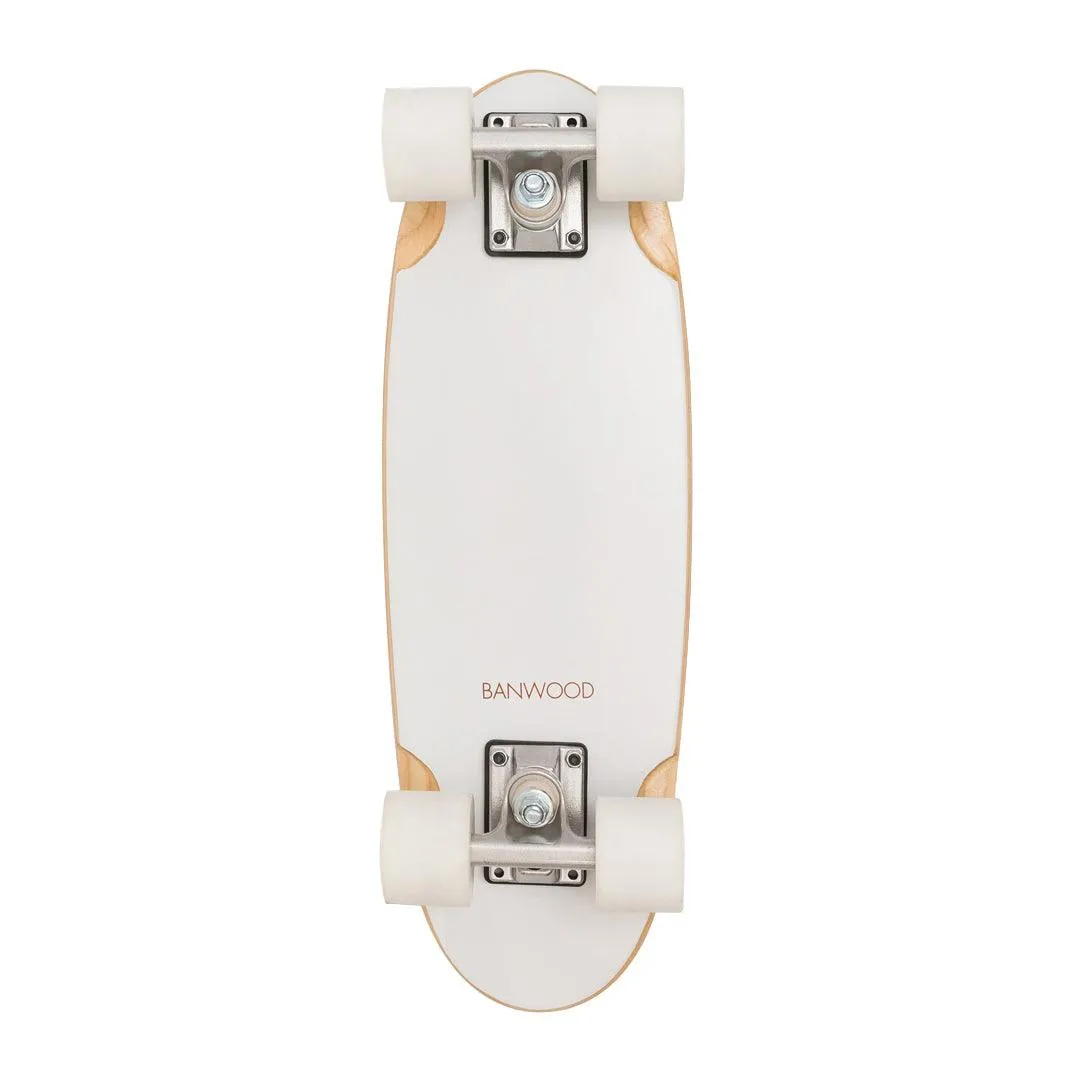 Banwood White παιδικό skateboard 22" μαλακές ρόδες