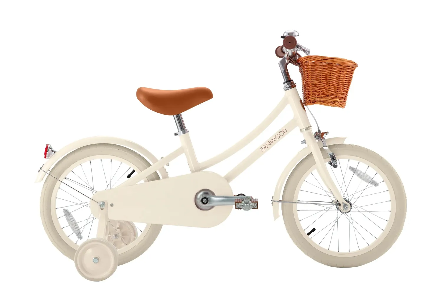 Banwood Classic Vintage 16" παιδικό ποδήλατο κρεμ με βοηθητικές
