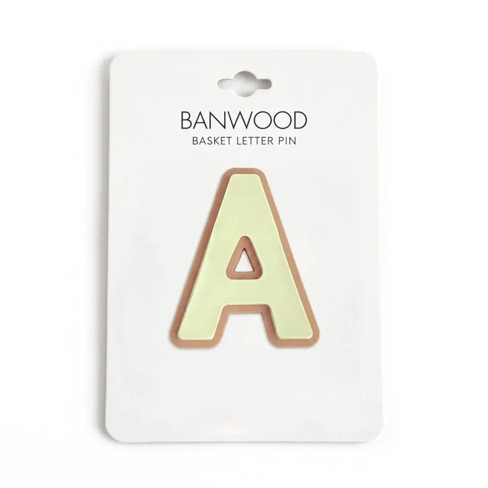 Banwood Pins καλαθιού Alphabet γράμματα