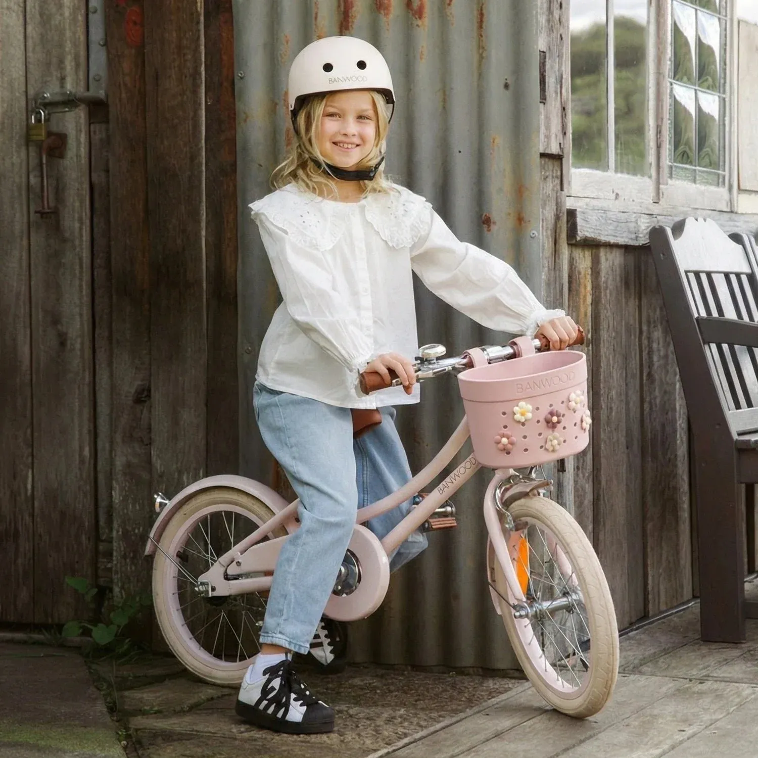 Banwood Pin & Ride καλάθι faded pink