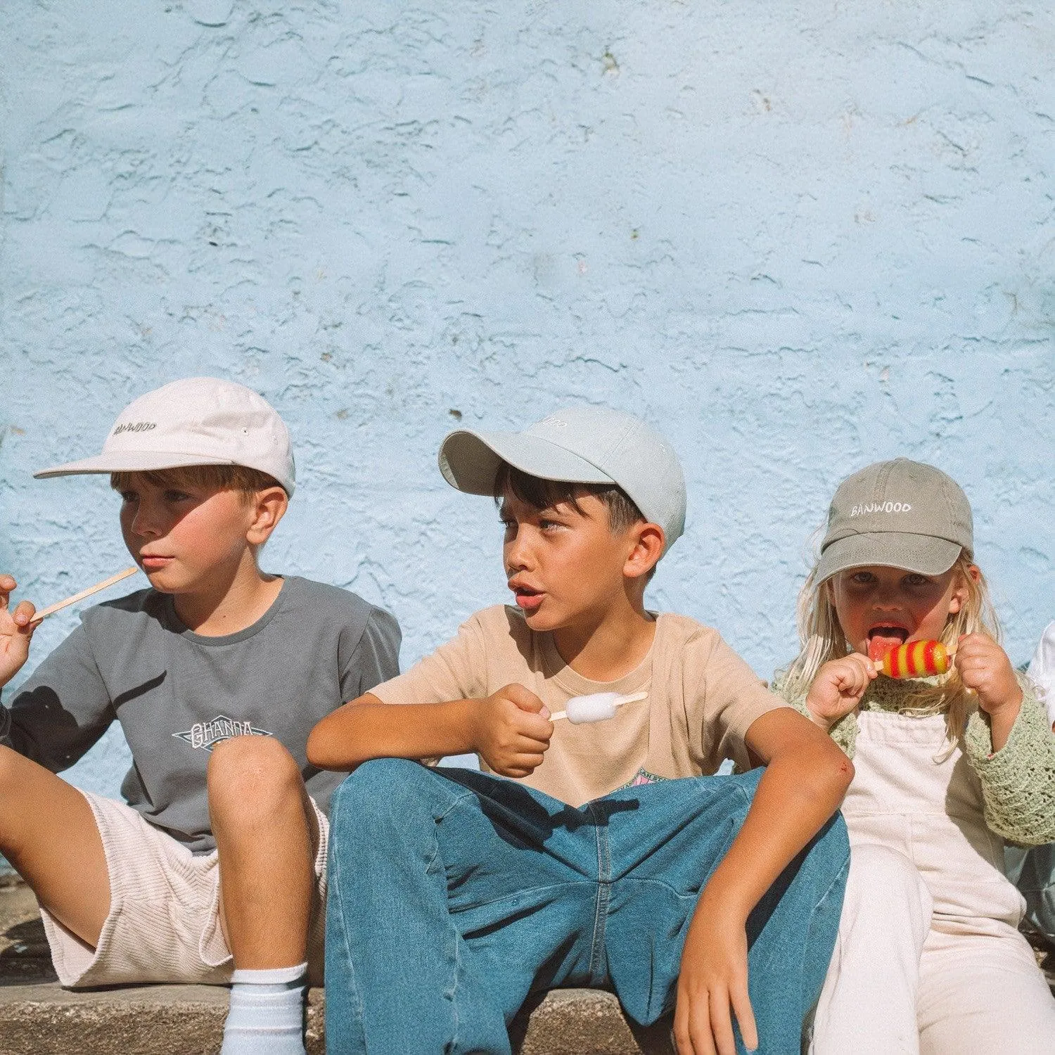 Banwood 5-Panel τζόκεϊ καπέλο κρεμ βαμβακερό