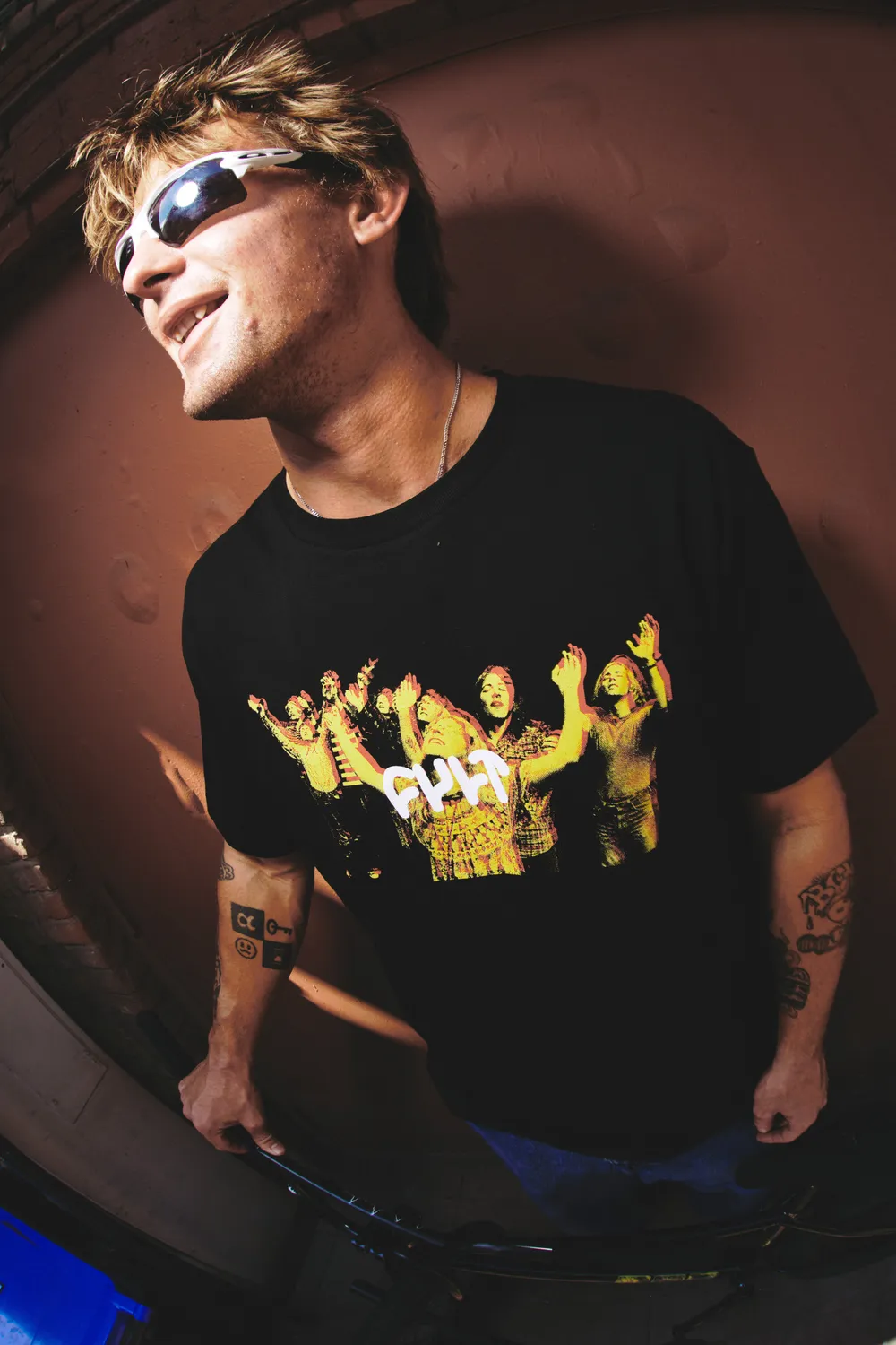 Cult Devoted μπλούζα t-shirt βαμβακερή regular