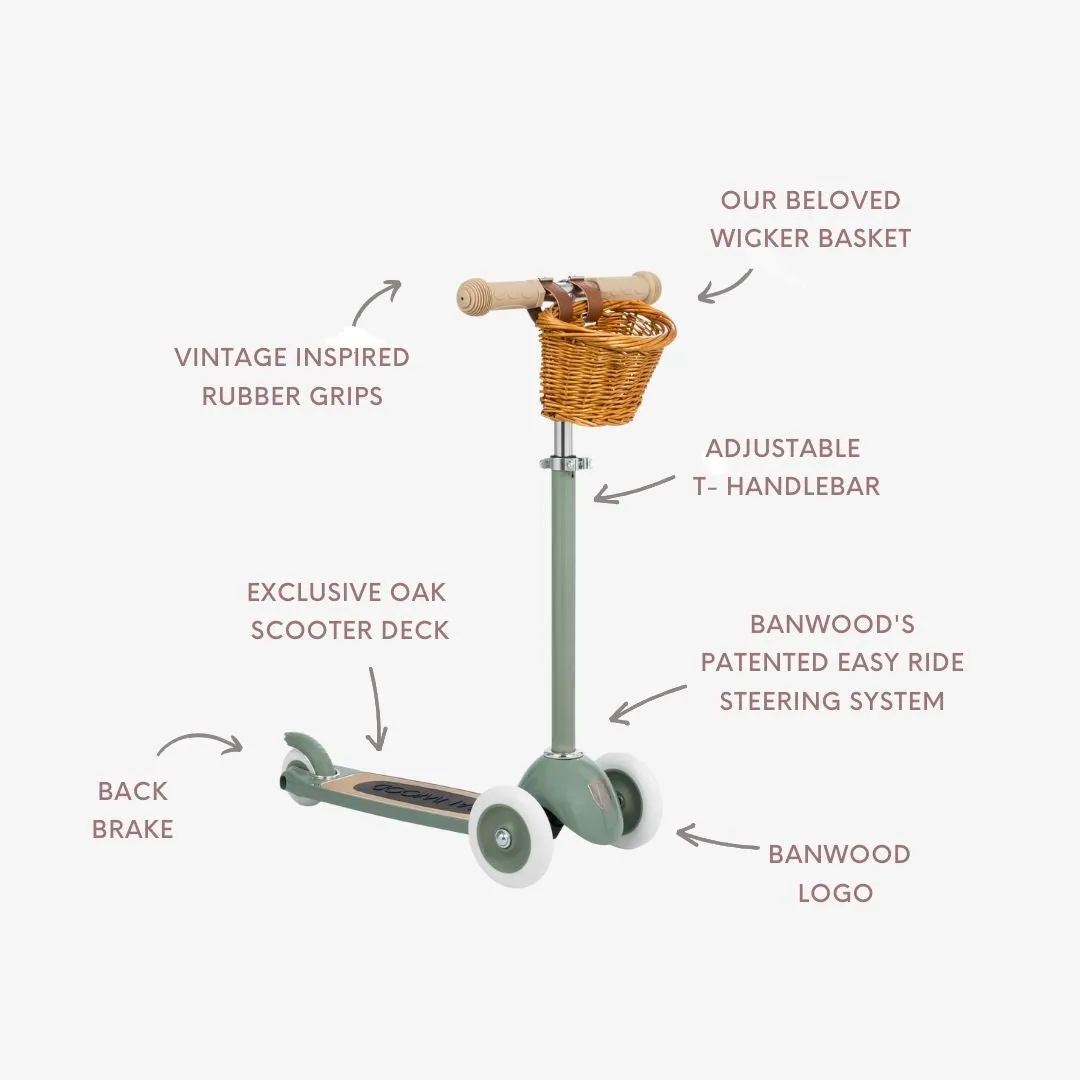 Banwood Scooter Vintage πατίνι πράσινο αναδιπλούμενο