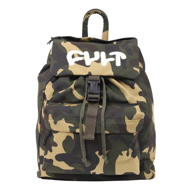 Cult Stash Bag σακίδιο πράσινο camo 17"