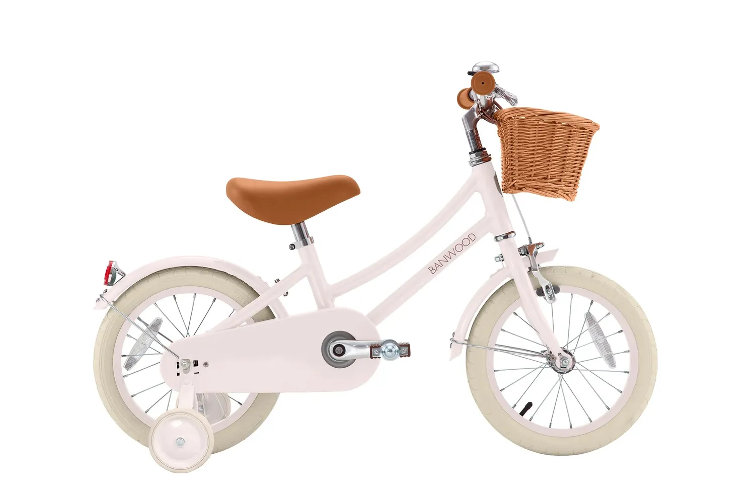 Banwood Classic 14" παιδικό ποδήλατο ροζ με καλάθι