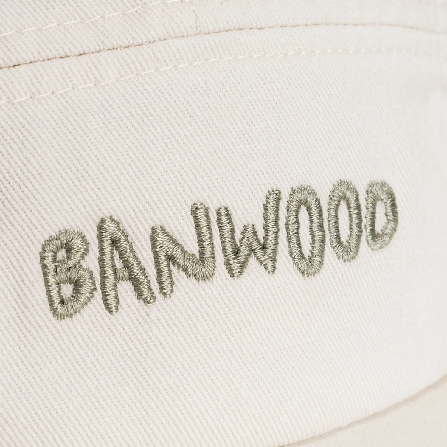 Banwood 5-Panel τζόκεϊ καπέλο κρεμ βαμβακερό