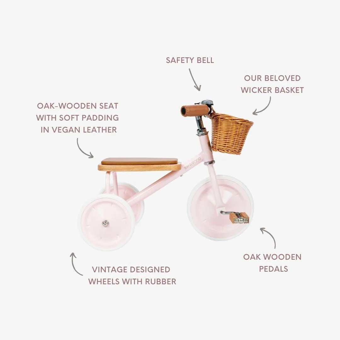 Banwood Vintage τρικύκλο ποδήλατο ροζ Pink