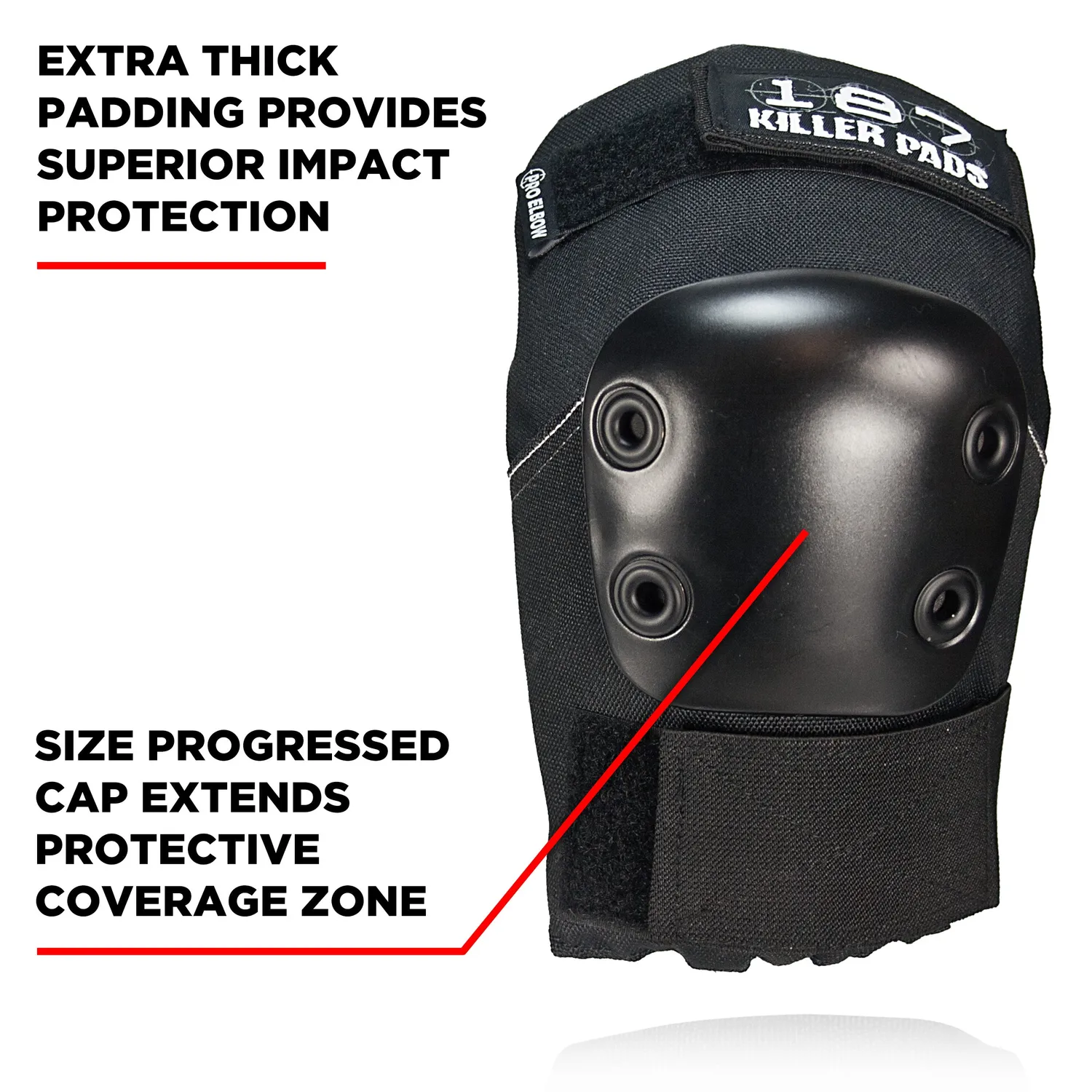 187 Killer Pads Pro αγκωνίδες μαύρες