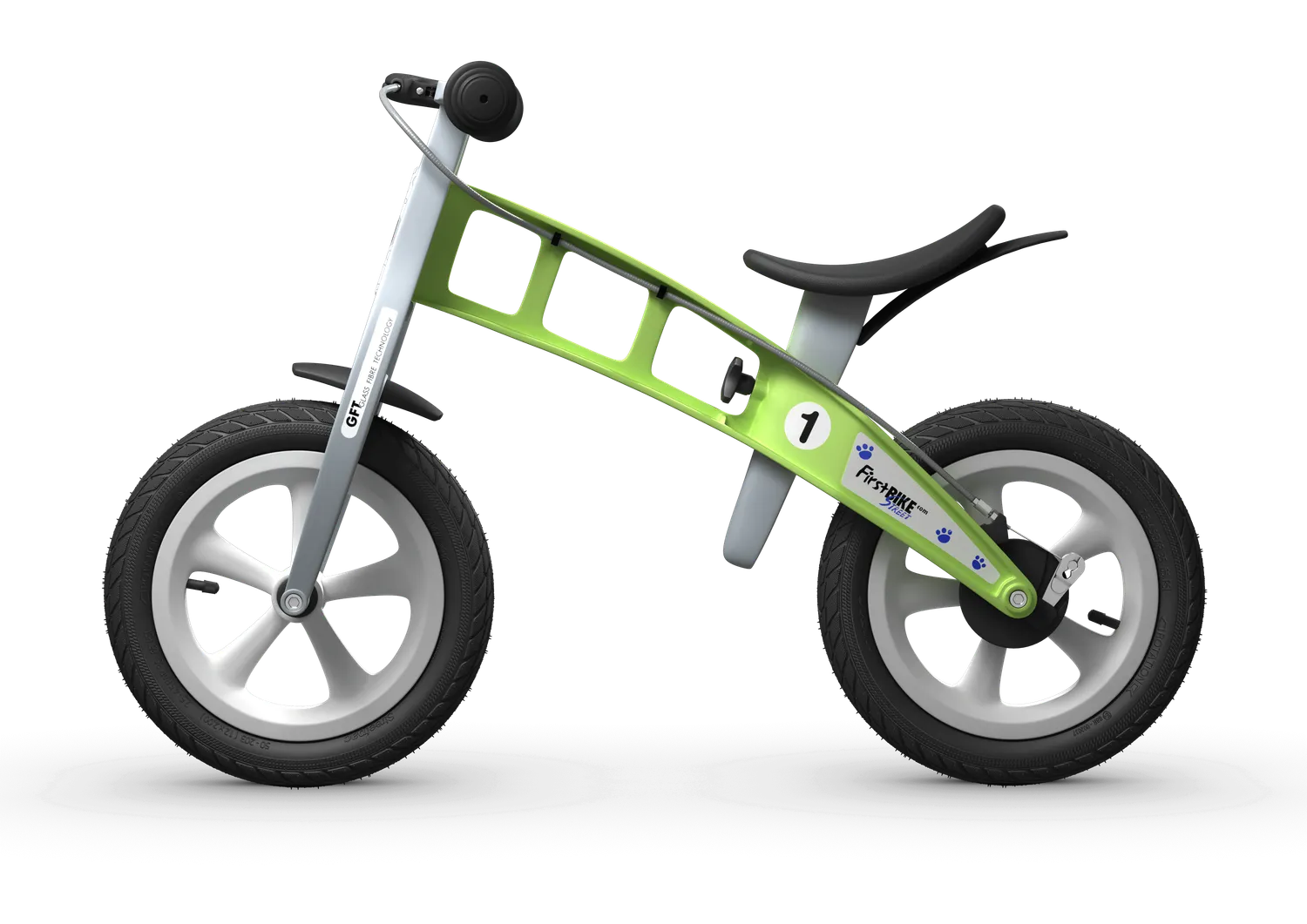 FirstBike Street ισορροποδήλατο πράσινο με φρένο