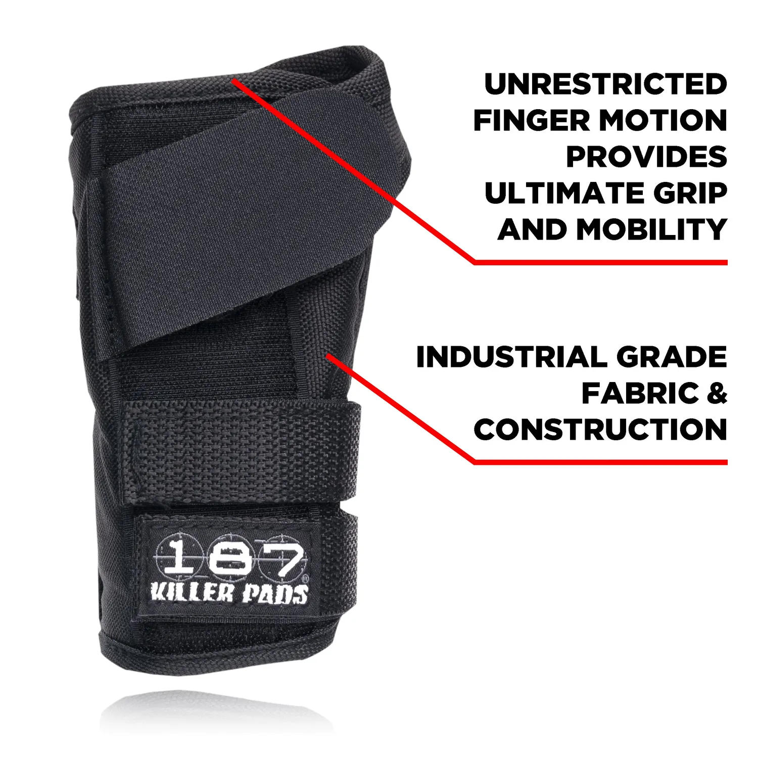 187 Killer Pads Pro επικαρπίδες μαύρες ενισχυμένες