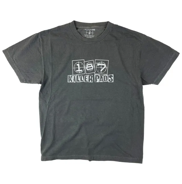187 Killer Pads Punk Block Tee μπλουζάκι μαύρο βαμβακερό