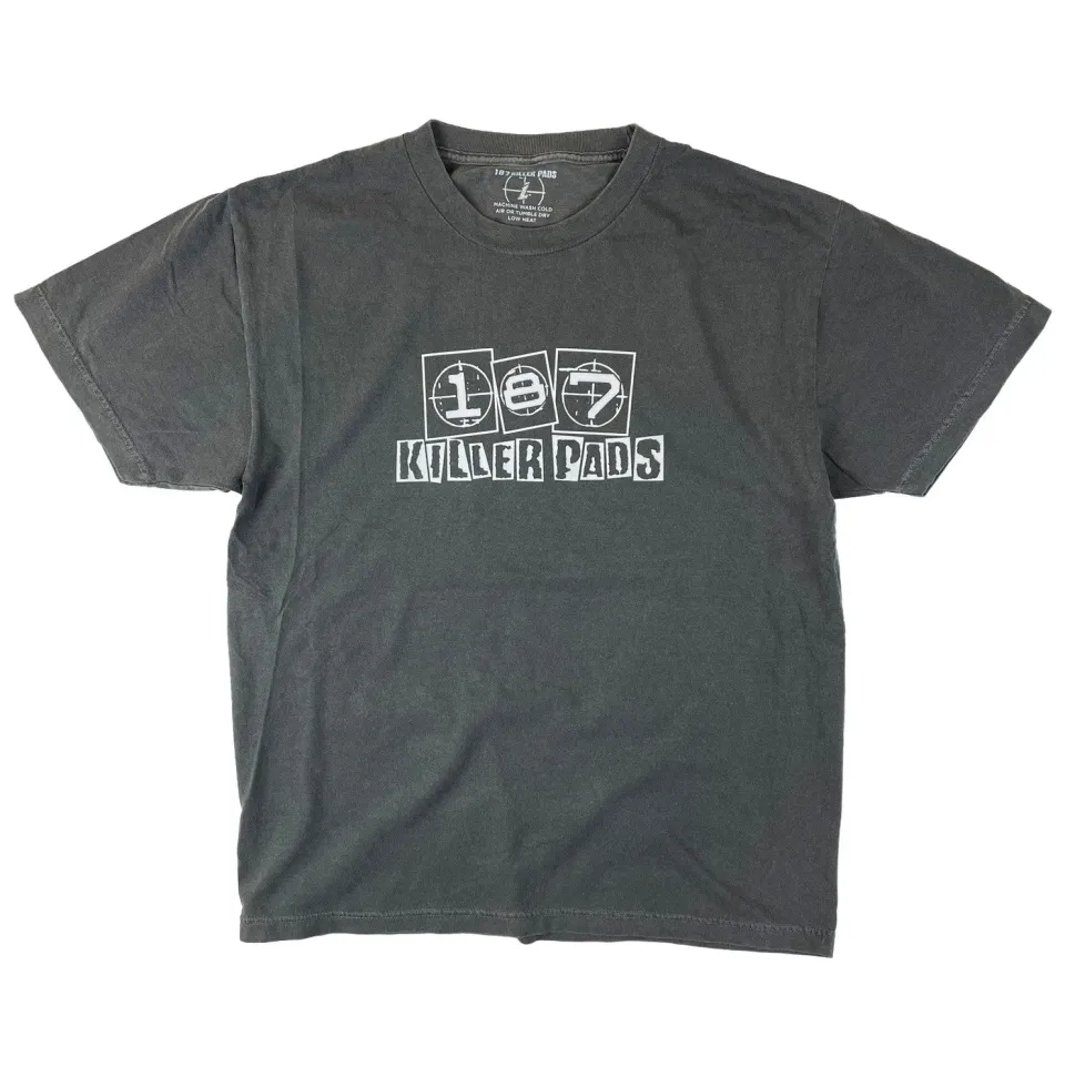 187 Killer Pads Punk Block Tee μπλουζάκι μαύρο βαμβακερό