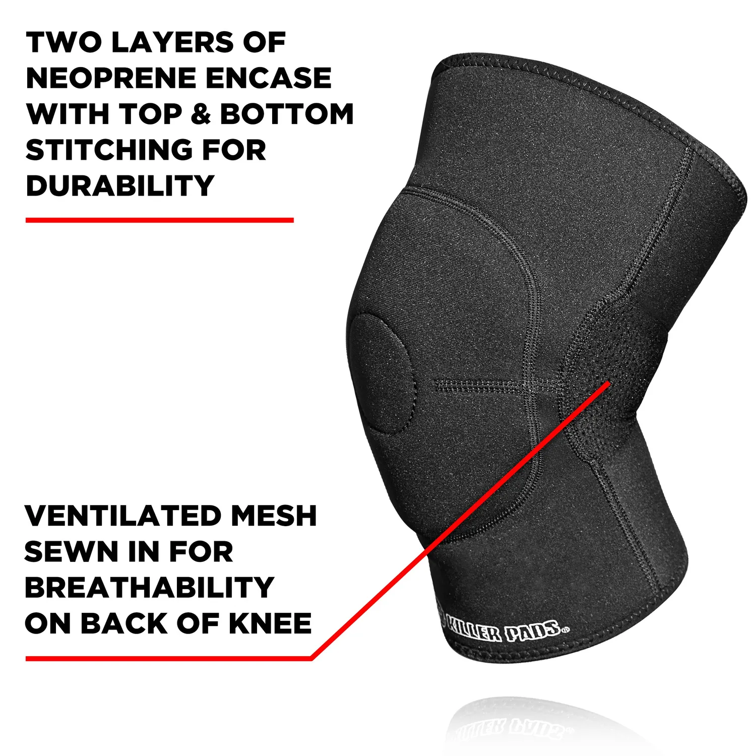 187 Killer Pads Knee Gasket επιγονατίδα μαύρη νεοπρέν