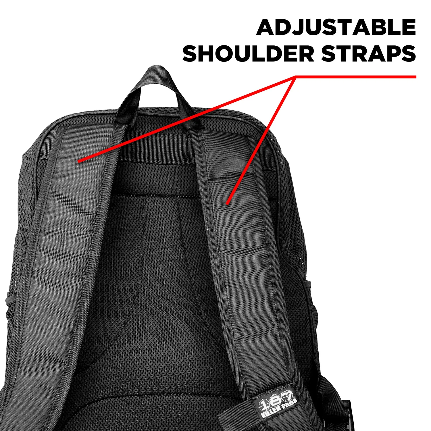 187 Killer Pads Mesh Backpack τσάντα πλάτης Black