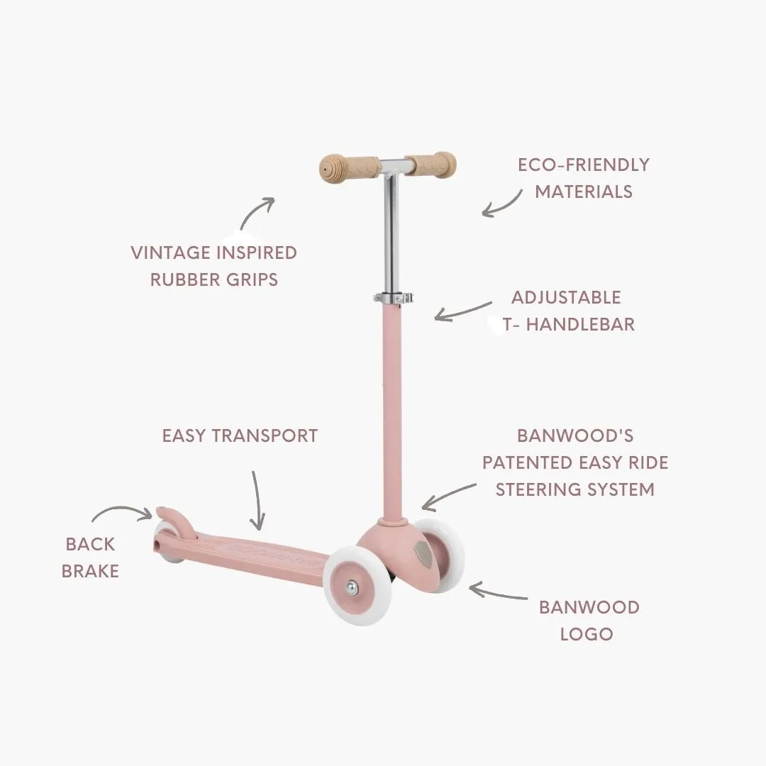 Banwood Eco Τρίτροχο Πατίνι Dusty Rose