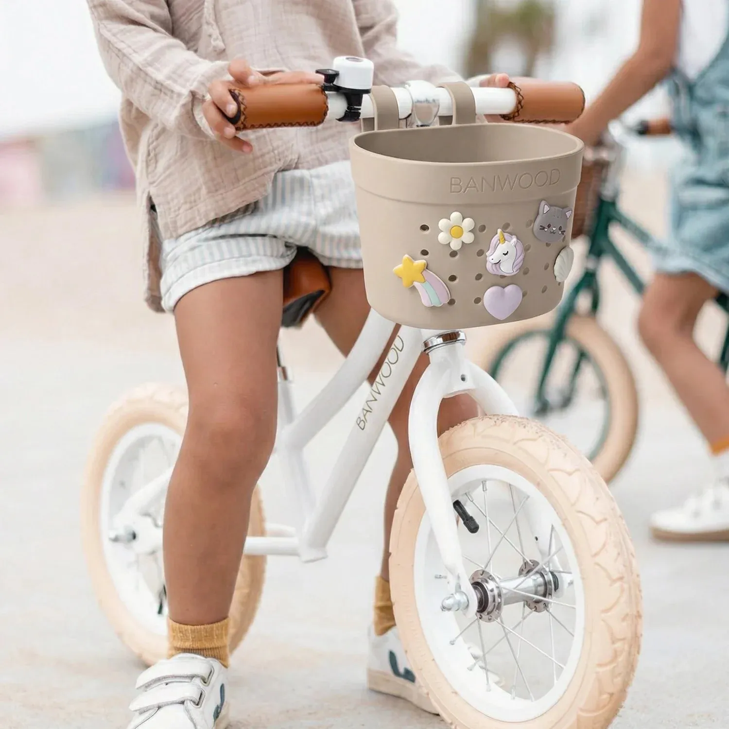 Banwood Pin & Ride καλάθι Sand μπεζ πλαστικό