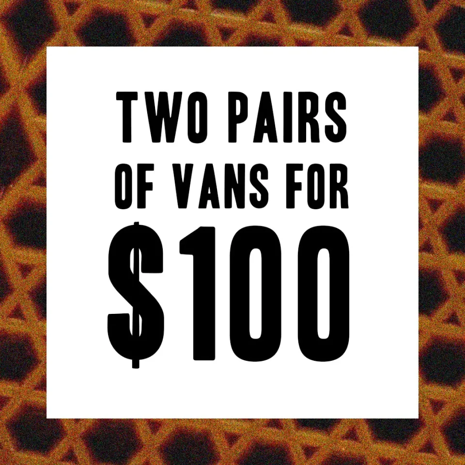 Vans 2 for $100 παπούτσια BMX σετ 2 τεμαχίων