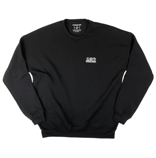 187 Killer Pads Embroidered Block Crew φούτερ μαύρο λαιμόκοψη