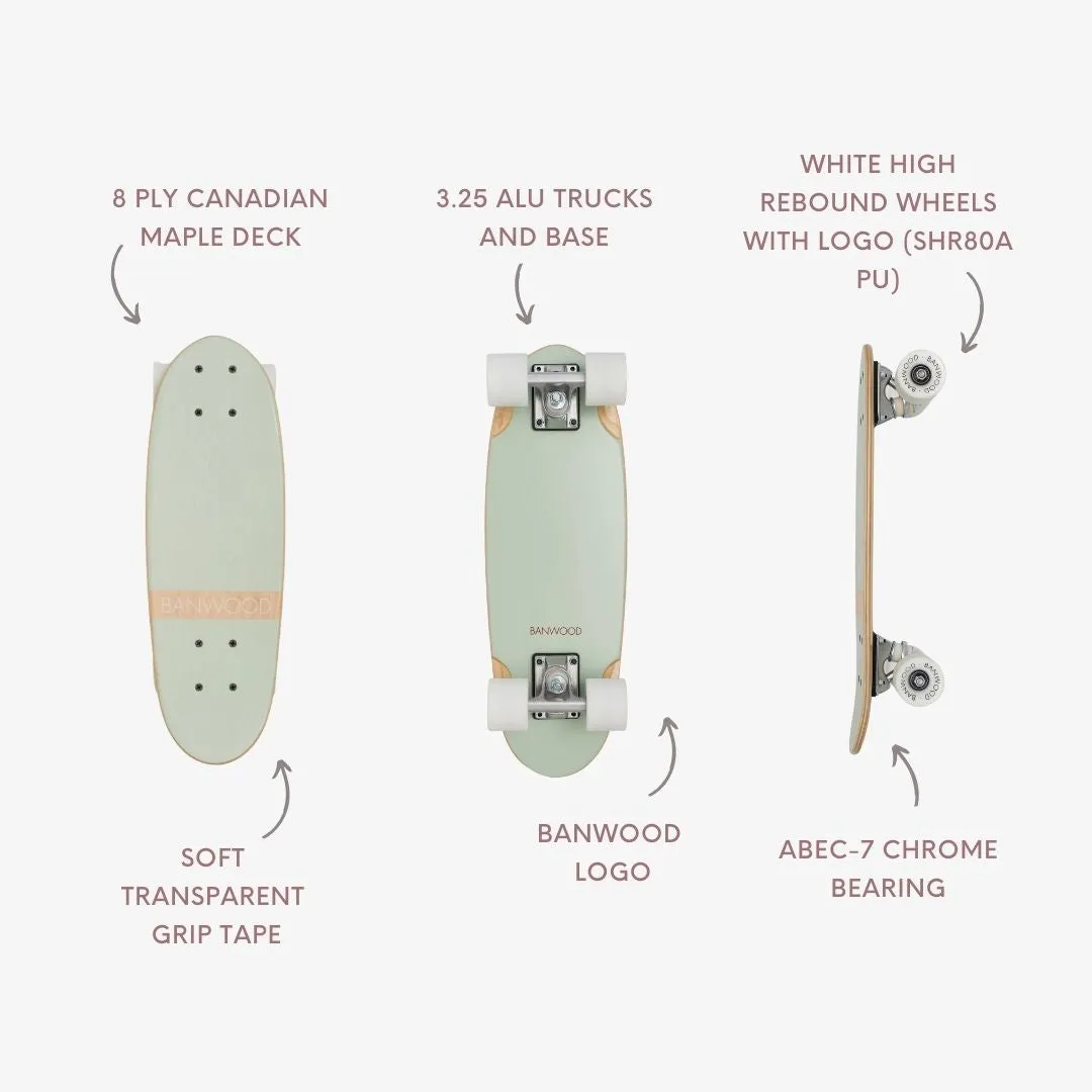 Banwood Skateboard Mint παιδικό skateboard 22'' ξύλινο