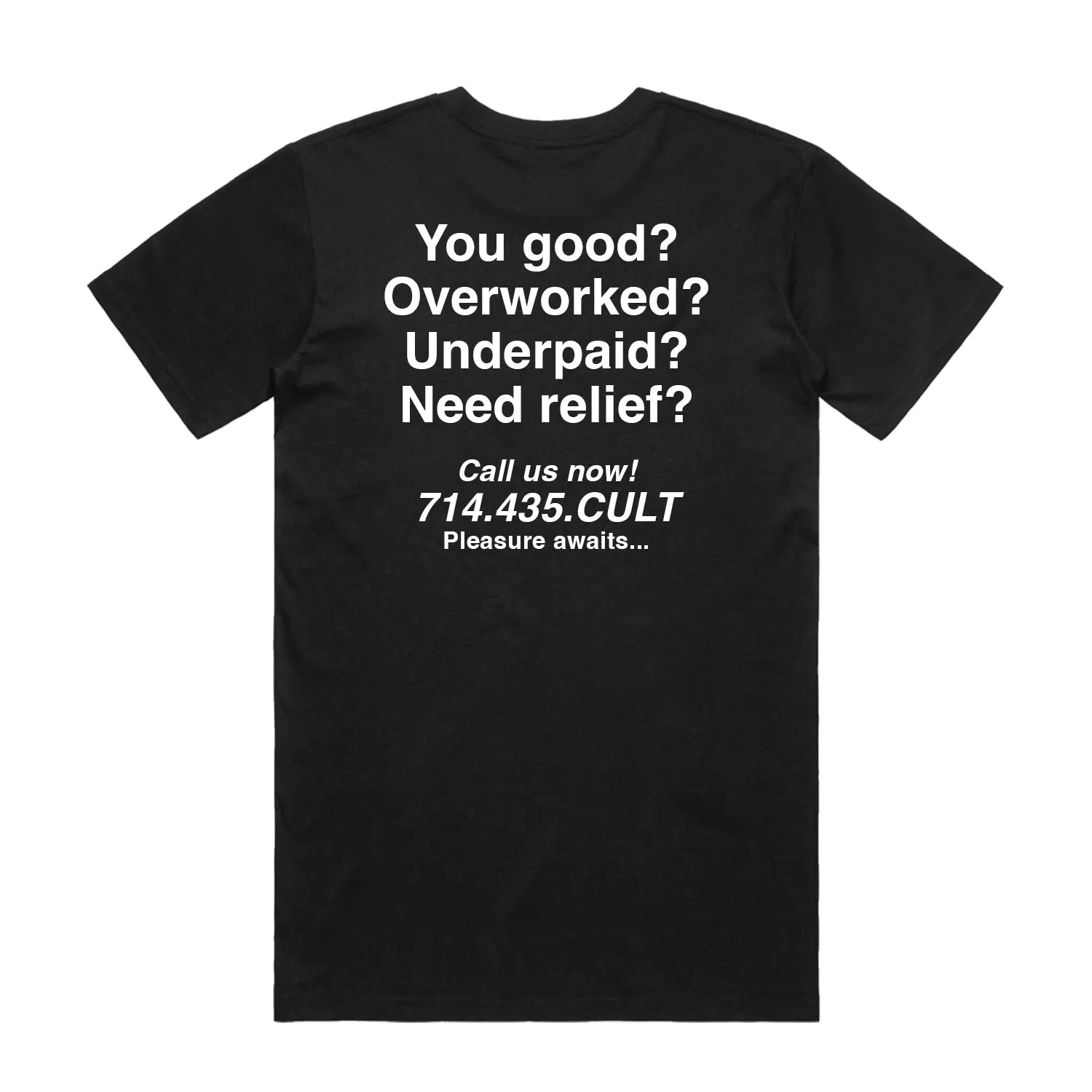 Cult Just A Lot μπλούζα Large βαμβακερή μαύρη