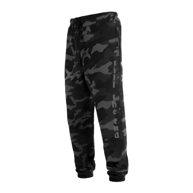 Cult Till the End φόρμα jogger black camo βαμβακερή