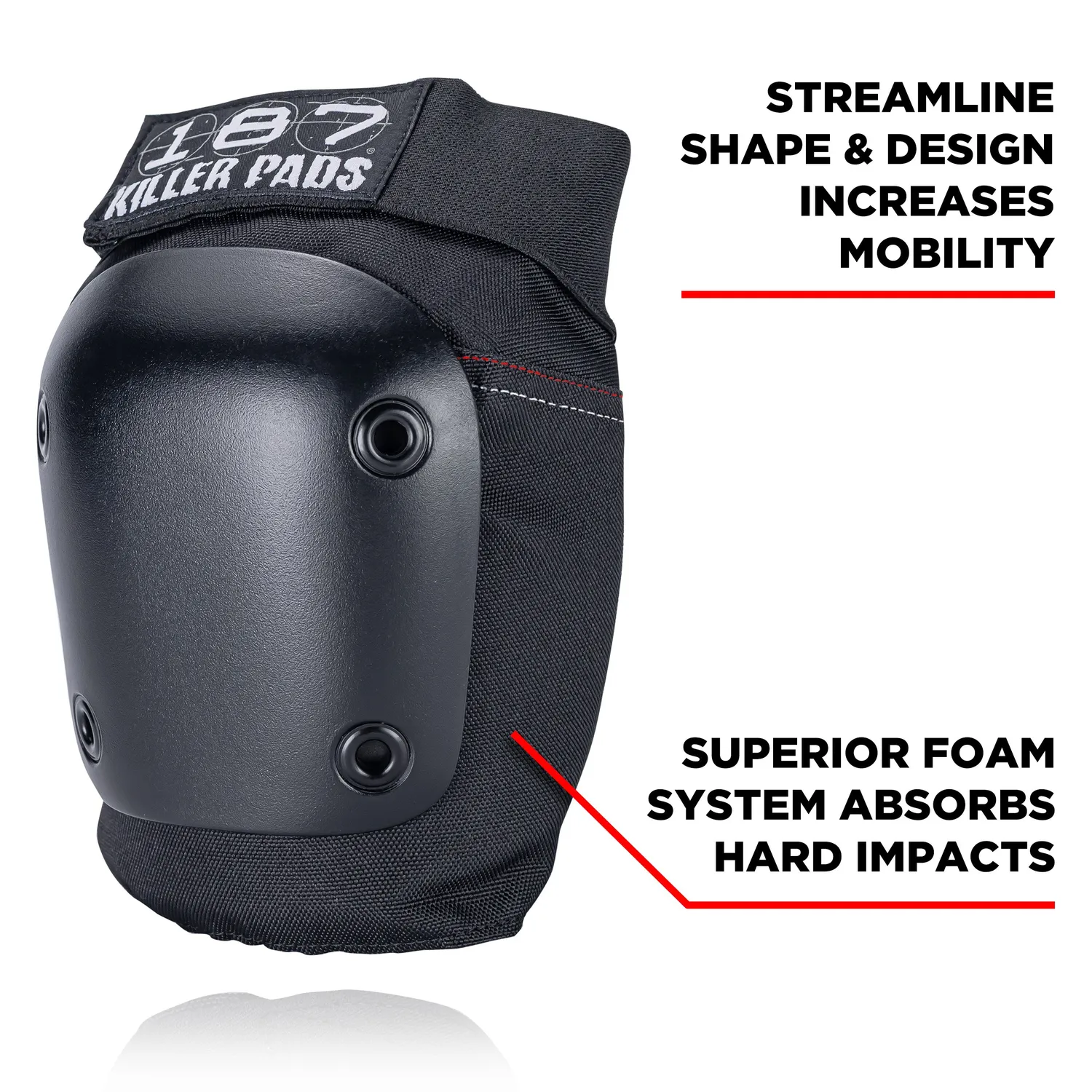 187 Killer Pads Fly επιγονατίδες μαύρες slim